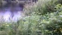 Дождь и облака на озере