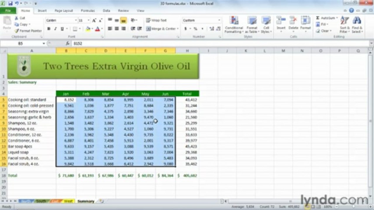 0707 Calculating formulas across worksheets