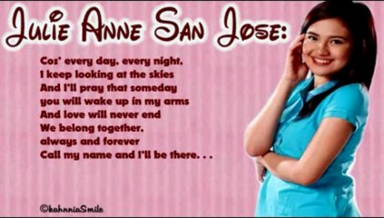 I'll be there julie anne san