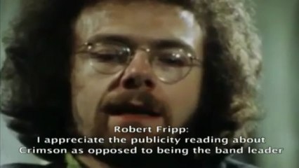King Crimson Interview 1973 - "Eras" 1969-1982 2DVD set