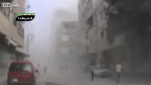 Rocket of MiG fighter jets fired on Fateh hospital - Syria