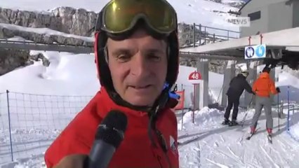 NEVE IN QUOTA, SI SCIA SULLE TOFANE