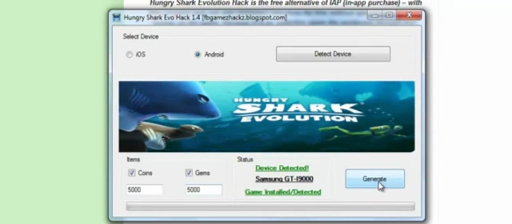 Hungry Shark Evolution Hack 1.4 [iOS_Android]