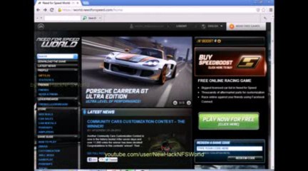 Need For Speed World Boost Hack Generator [June 2013]