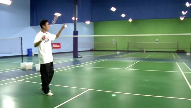 Badminton - How to Hit a High, Deep Serve in Badminton