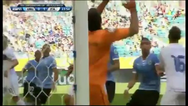 Uruguay 0-1 Italia (Gol de Astori) COPA CONFEDERACIONES