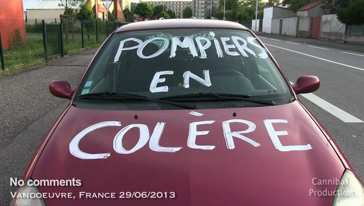 Pompiers en colère - Caserne de Vandoeuvre