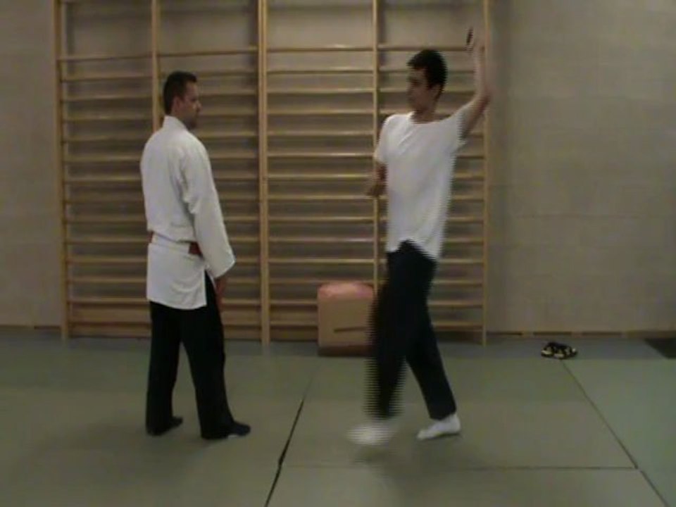 Gyaku hanmi Yoko tetsui uchi