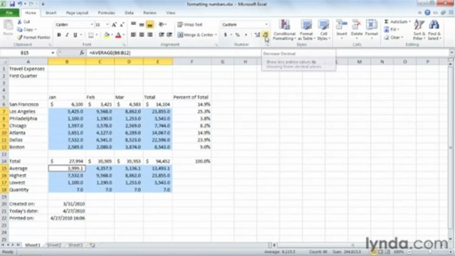0401 Formatting numbers and dates