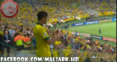 ملخص +الاهداف+التتويج+الاحتفالات فى مباراة اسبانيا و البرازيل 3-0