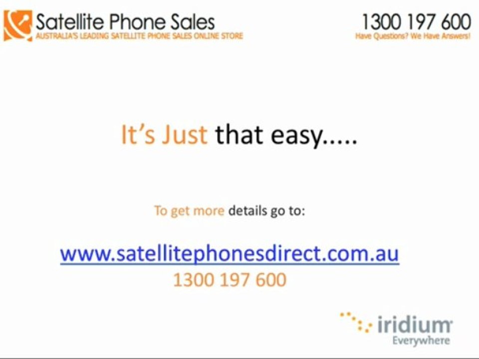 Australia's Leading Satellite Store Shows You How To Top Up Your Iridium 9555 Satellite Phone