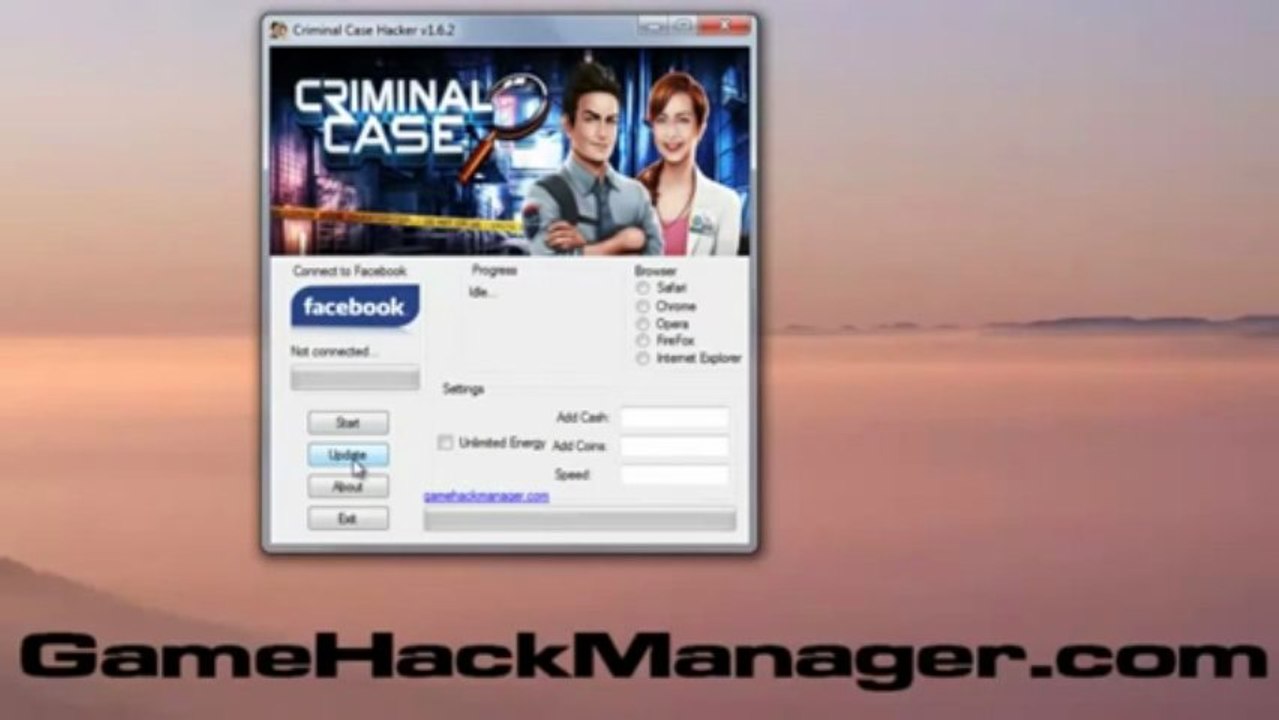 Criminal Case Hack Cheat v1 6 2 Unlimited Cash Coins Energy by Skidr0w Updated  2013] -