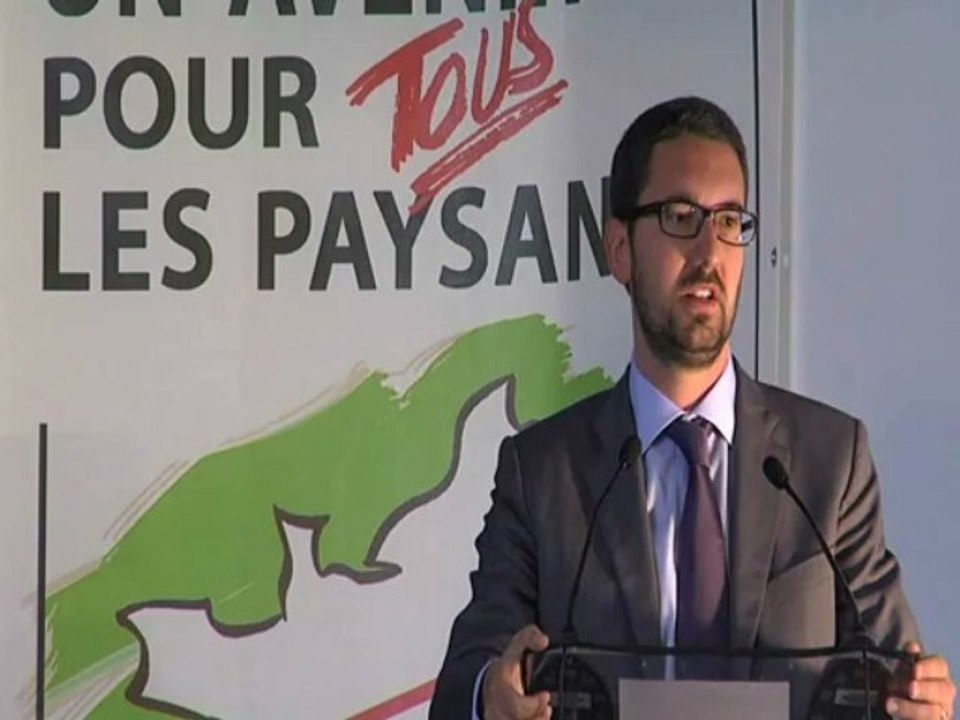 Congrès de la Confédération paysanne: F.Sainte Fare Garnot