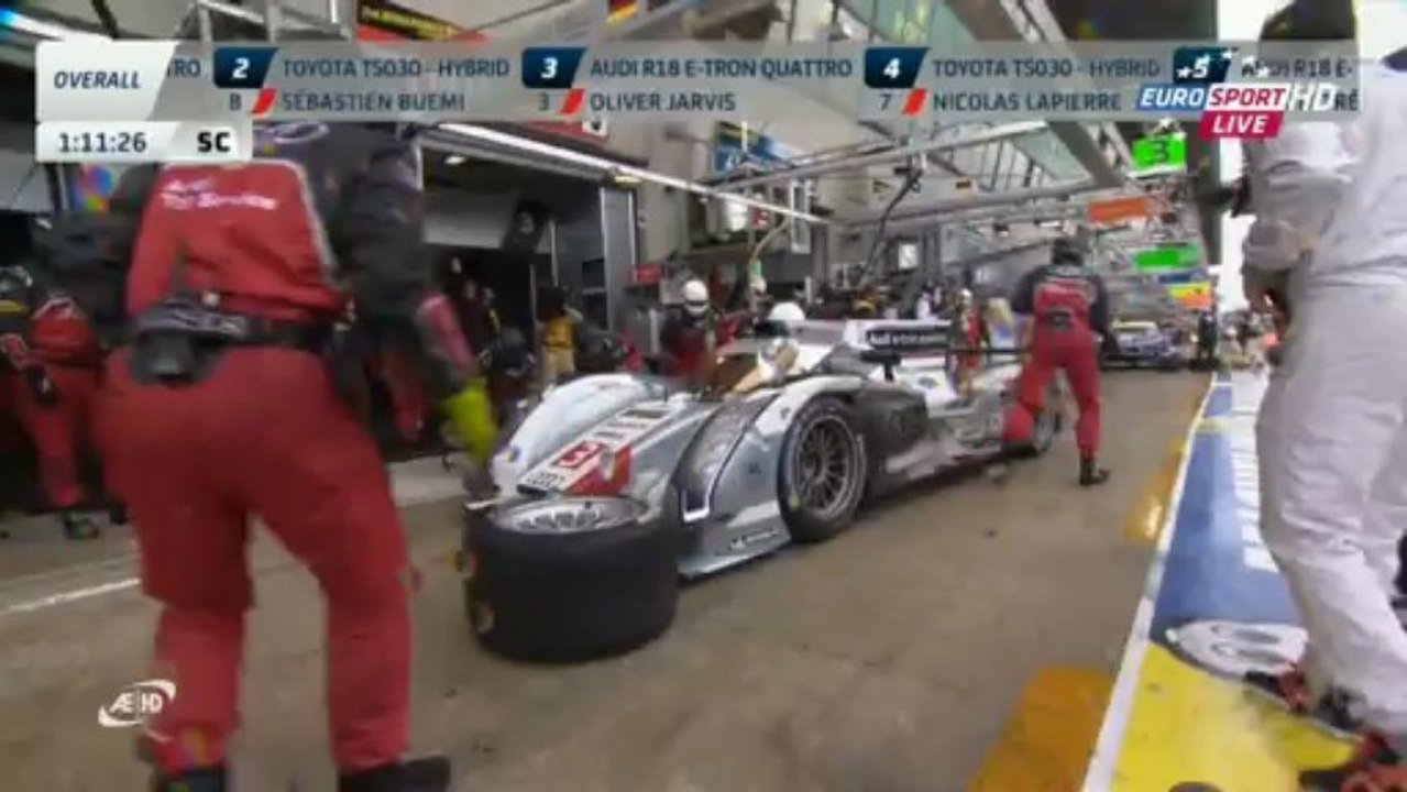 24H LEMANS 2013 Race Rain CHAOS Toyota CRASH