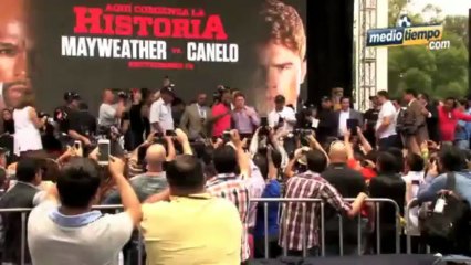 Pisó tierras mexicanas la gira de promoción de Floyd Mayweather Jr. y Saúl