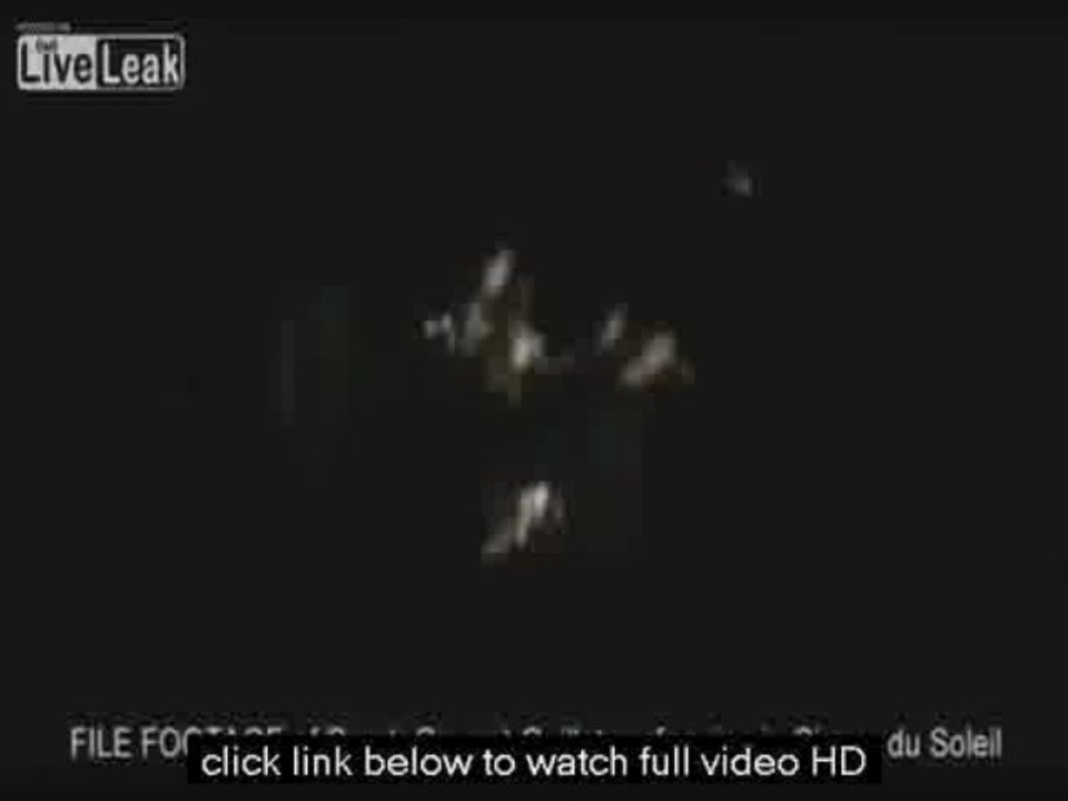 FILE FOOTAGE of Sarah Guyard Guillot Fall in Cirque du Soleil