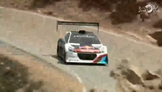 Sebastien Loeb a Pikes pikes en 8:13:878 avec la Peugeot 208 T16
