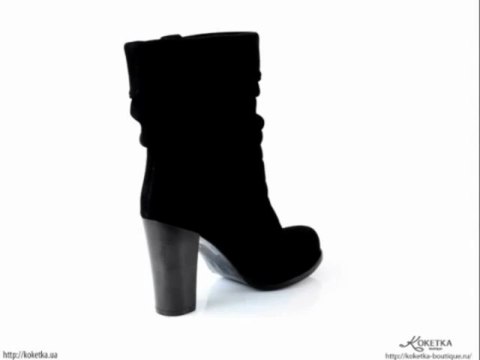 KOKETKA BOUTIQUE - Нубуковые полусапожки Mario Muzi с драпировкой по голенищу