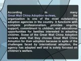 Great Wall China Adoption, a non-profit adoption agency based out of Austin, Texas