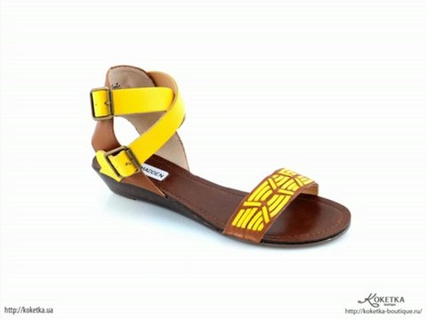 KOKETKA BOUTIQUE - новая коллекция обуви, сандали желтые Steve Madden