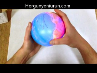 Işıklı Dönen Dünya Küre