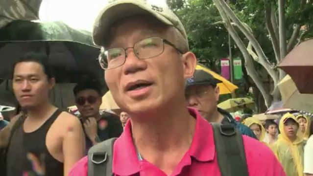 Manifestation à Hong Kong pour l'anniversaire de la rétrocession