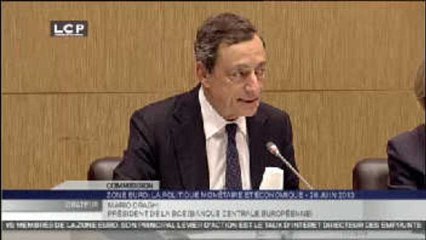 Travaux en commission : Audition de Mario Draghi, président de la BCE, par trois commissions