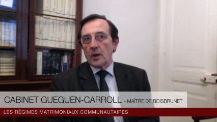 Les régimes matrimoniaux communautaires