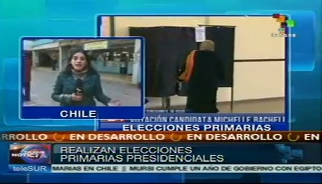 Votantes en elecciones primarias chilenas ya menudean
