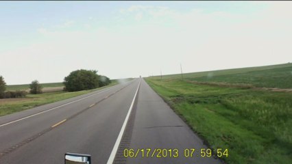 Trucker Video 06 17 13 - Northbound on a Western Kansas 2 lane 5