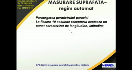 Prezentare GPS Carto solutie completa masurare suprafete agricole www.gps-agricultura.ro 0215691428