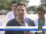 Pacientes y personal médico del Hospital de Coche protestaron por falta de insumos