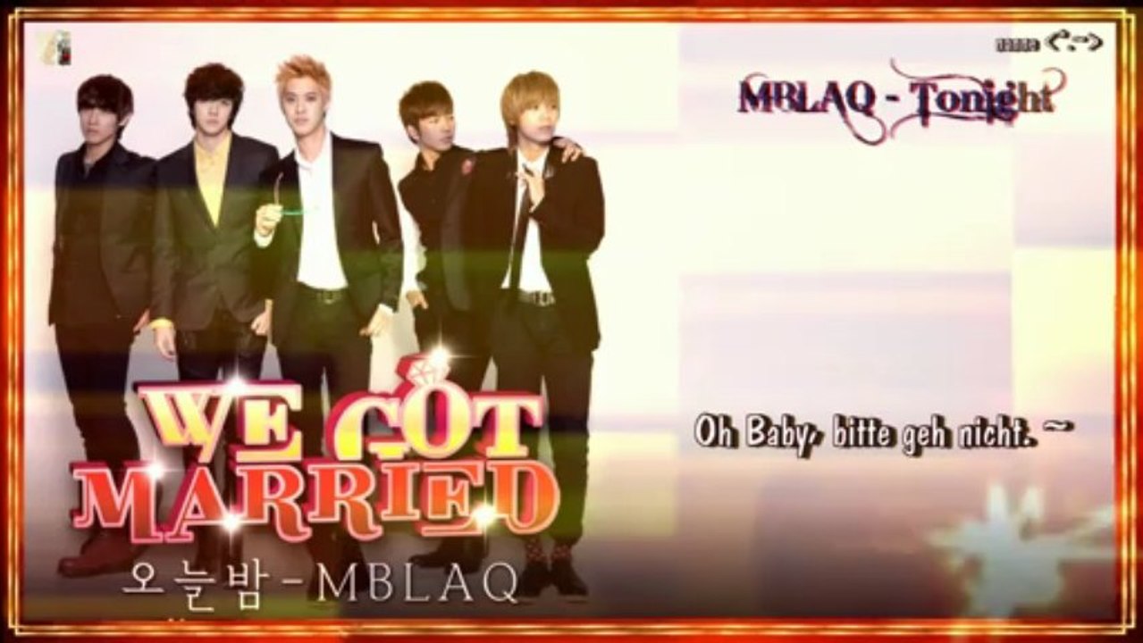 Mblaq - tonight  we got married global edition ost k-pop [german sub]