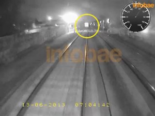El video del accidente de trenes de Castelar
