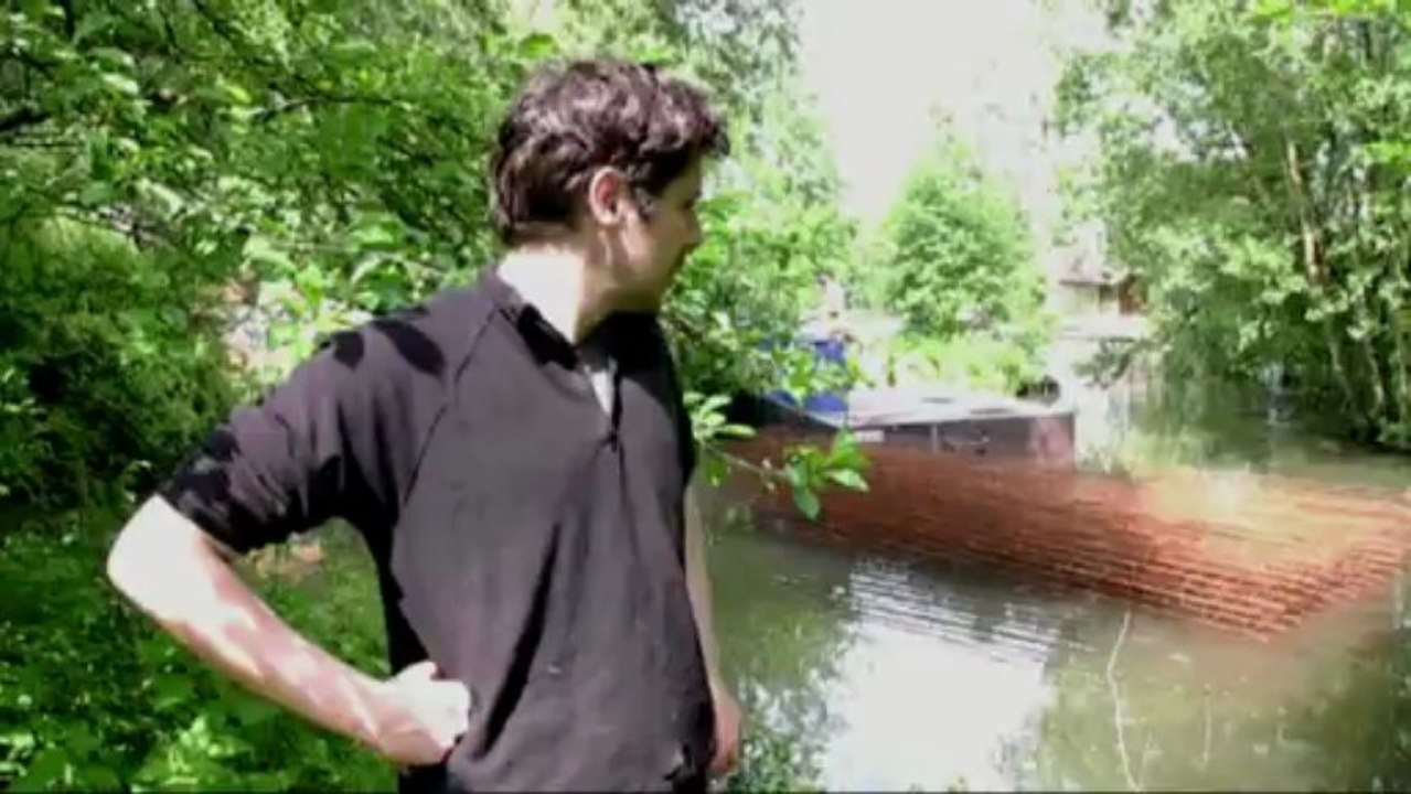 "Rémanence", installation de Mathieu Girard, Hortillonnages Amiens 2013