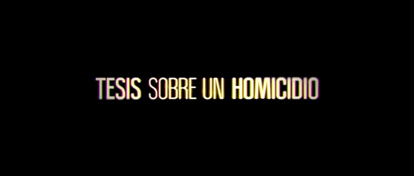 Tesis Sobre Un Homicidio Spot2 HD [10seg] Español