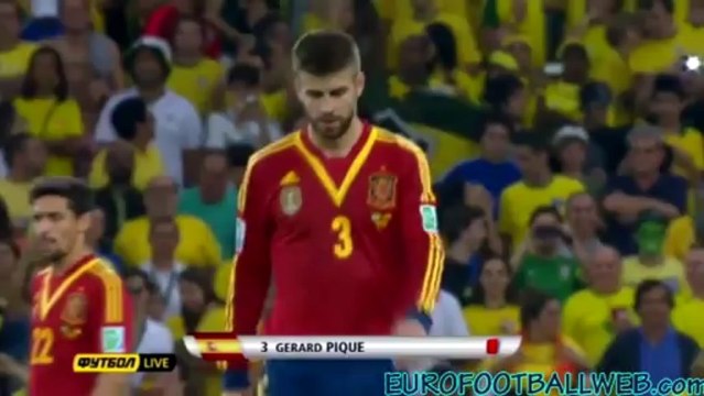 Shakira Pique Red Card Brasil Spain football