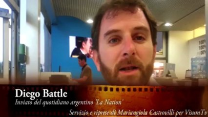 Cannes 66 - Palma d'Oro con l'inviato del quotidiano argentino 'La Nation',Diego Battle