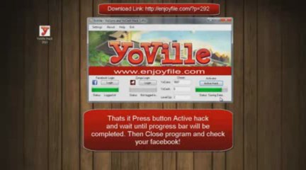 YoVille Hack 2013 - How to get YoCash_YoCoins and Level-up for free Download July 2013