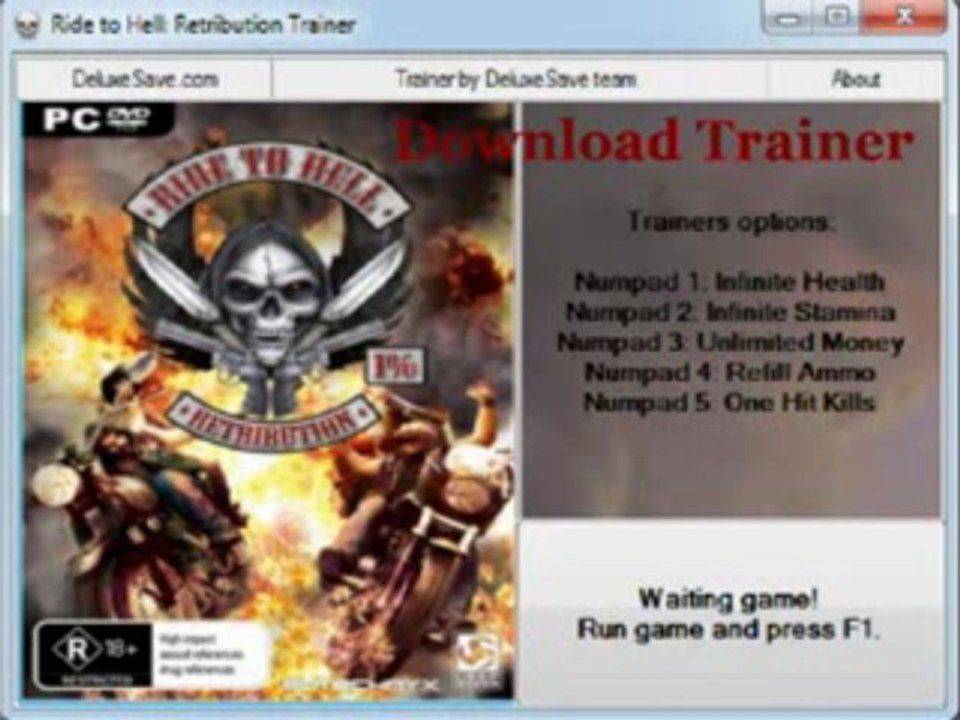 Ride to Hell Retribution trainerhackcheat pc & Pirater ( Juillet - August 2013 Update )