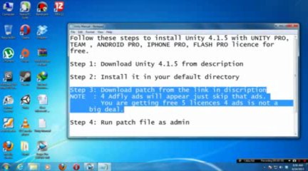 Download Unity3d 4.1.5 crack_patch full version work with 4.1.1, 4.1.2, 4.1.3, 4.1.4, 4.1.5