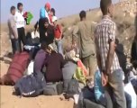 رصد معاناه اللاجئين على الحدود السوريه الاردنيه برفقه الجيش السوري الحر