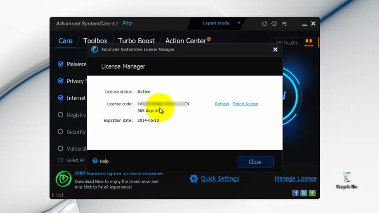 Download "IObit Advanced SystemCare Pro" 6.2.0.2542 [XP&7] + Serial Keys {Update}