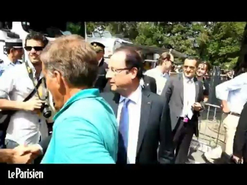Tour de France : Visite de François Hollande