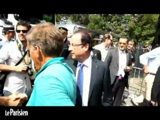 Tour de France : Visite de François Hollande
