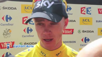 Tour de France 2013 - Christopher Froome : "Soulagé d'avoir passé cette étape"