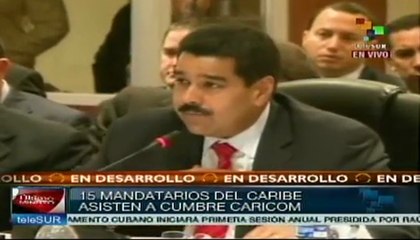 Nicolás Maduro propusó un plan socio-cultural en Cumbre Caricom