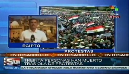 Crisis en Egipto deja 30 muertos y 400 heridos