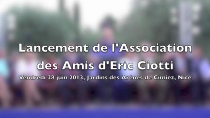 Lancement de l'Association des Amis d'Eric Ciotti