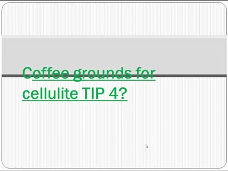 coffee cellulite wraps tip 4 use green coffee